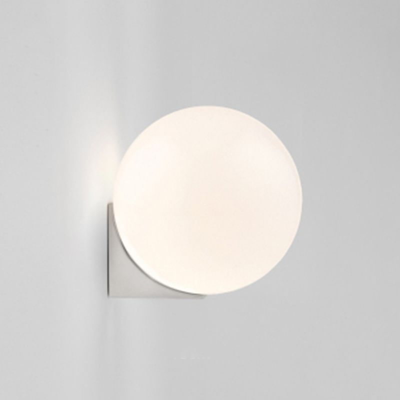 Contemporary Wall Mounted Light Fixture Sphere Wall Mounted Lamp with Glass Shade