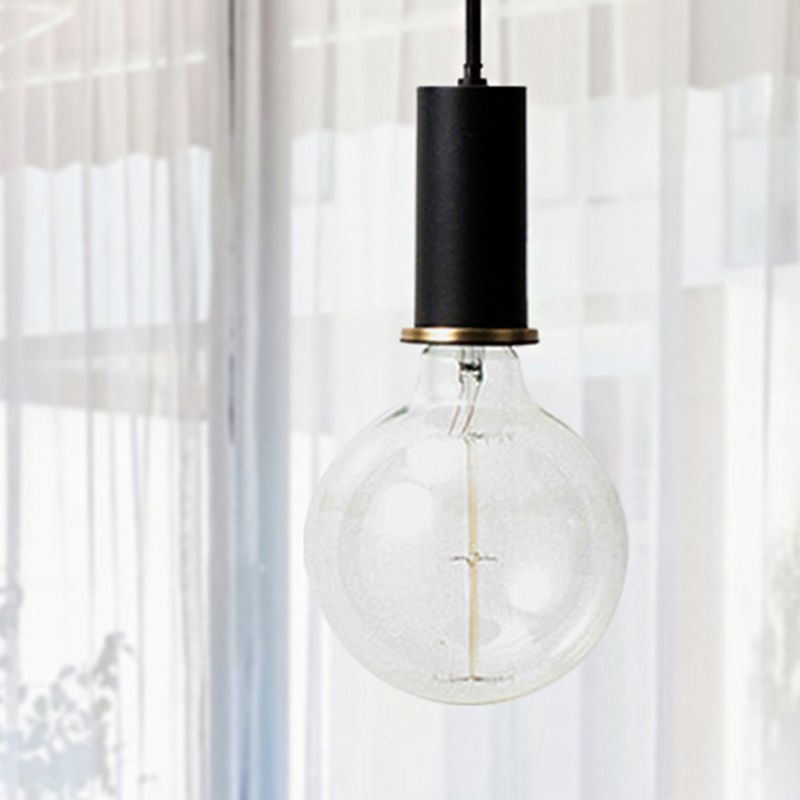 Mini Hanging Light Single Light Macaron Loft Metal Pendant Light in Black/Blue/Pink/White for Cafe