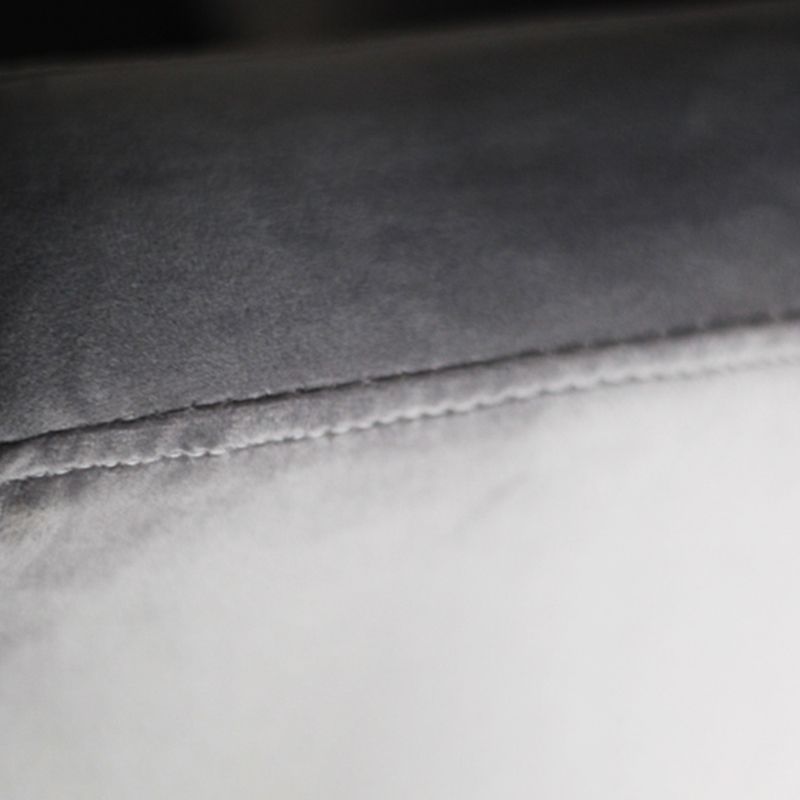Velvet Sloped Arms Sofa with Tight Back for Living Room 28.35" High