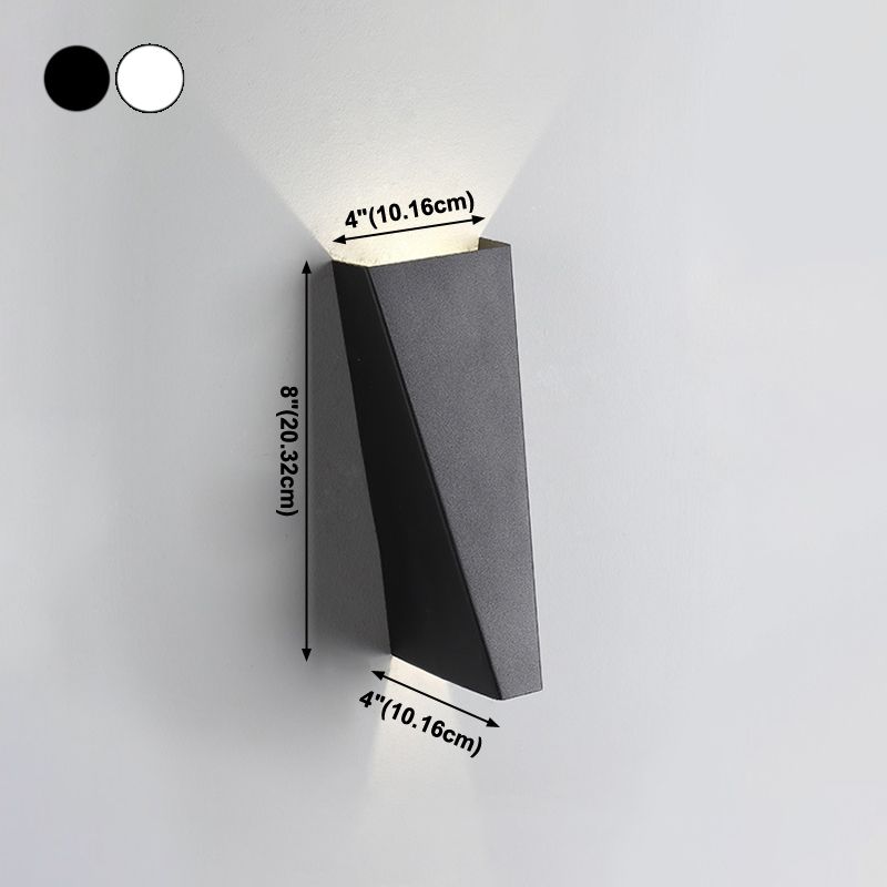Éclairage mural en métal de forme géométrique moderne 2 lumières Éclairage mural
