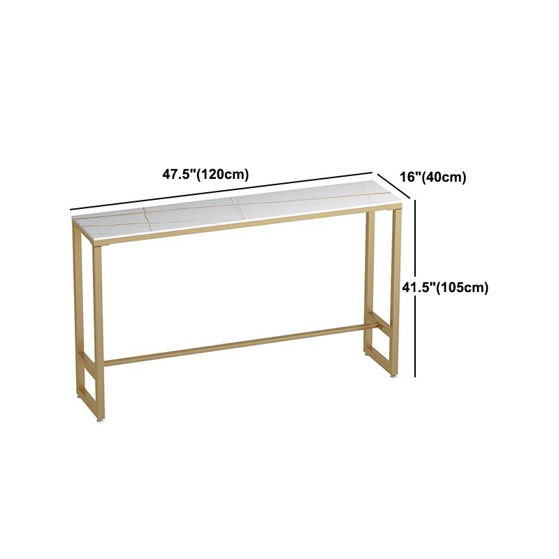 Glam 1/2/3 Pieces Sintered Stone Bar Table Set Fixed Table Counter Set for Home Use