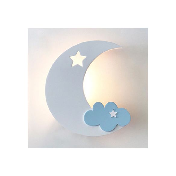 Crescent Cloud Child Schlafzimmer Wandleuchte Acryl -Cartoon -Energieeinsparung LED Wandlampe