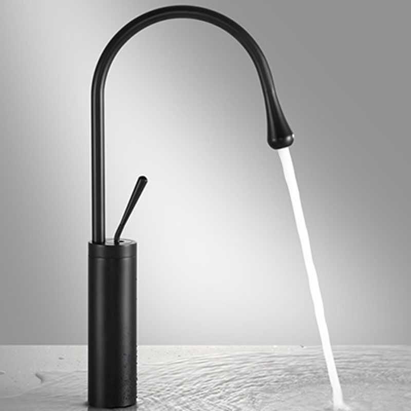 Bathroom Ceramic Sink Round Rod Handle Anti-spill Modern Faucet Sink