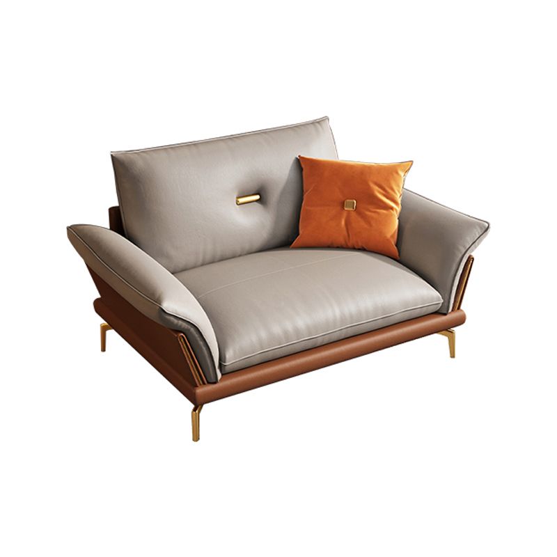 Modern Cushions Sofa 37.40" D x 34.64" H Flared Arm Sofa for Living Room