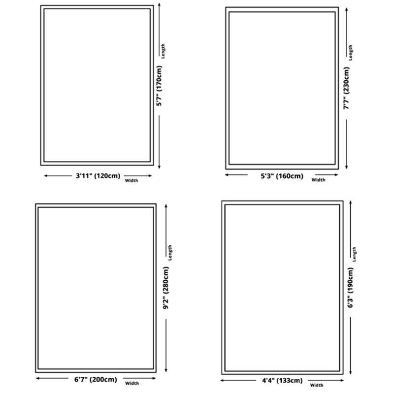 Traditional Area Rug Floral Design Rug Polyester Anti-Slip Backing Carpet for Home Decor