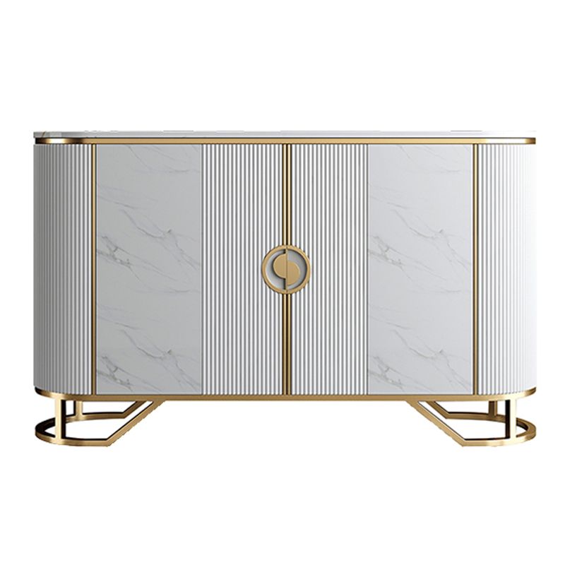 Glam Style Dining Server Stone Top 36-inch Height Buffet Server for Kitchen