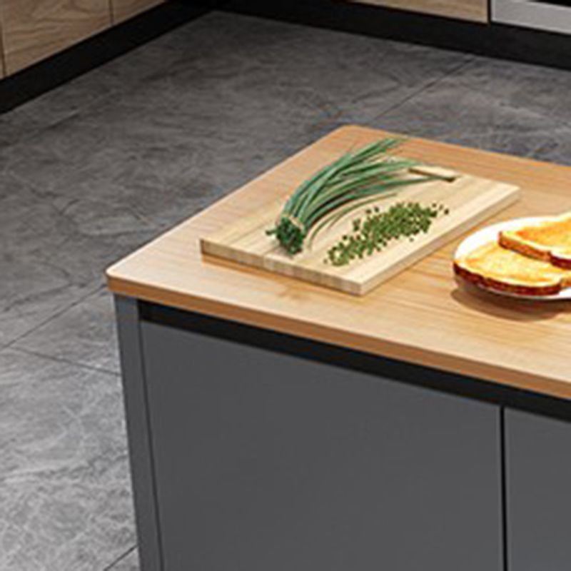 Home Dining Kitchen Island Table Modern Rectangular Kitchen Island