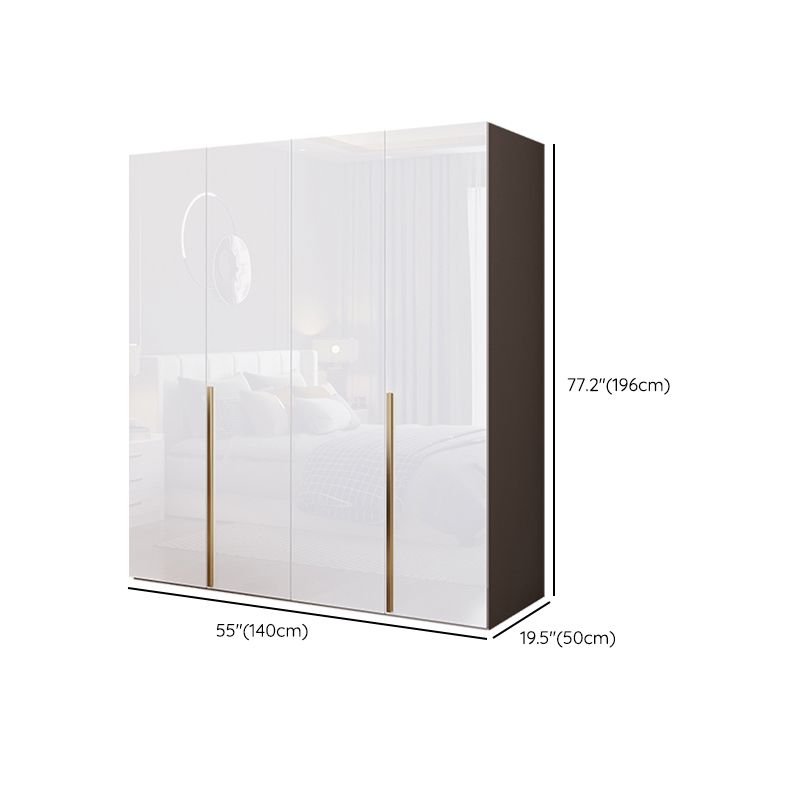 Bedroom Soft Close Doors Armoire Modern Style Wooden Wardrobe Cabinet