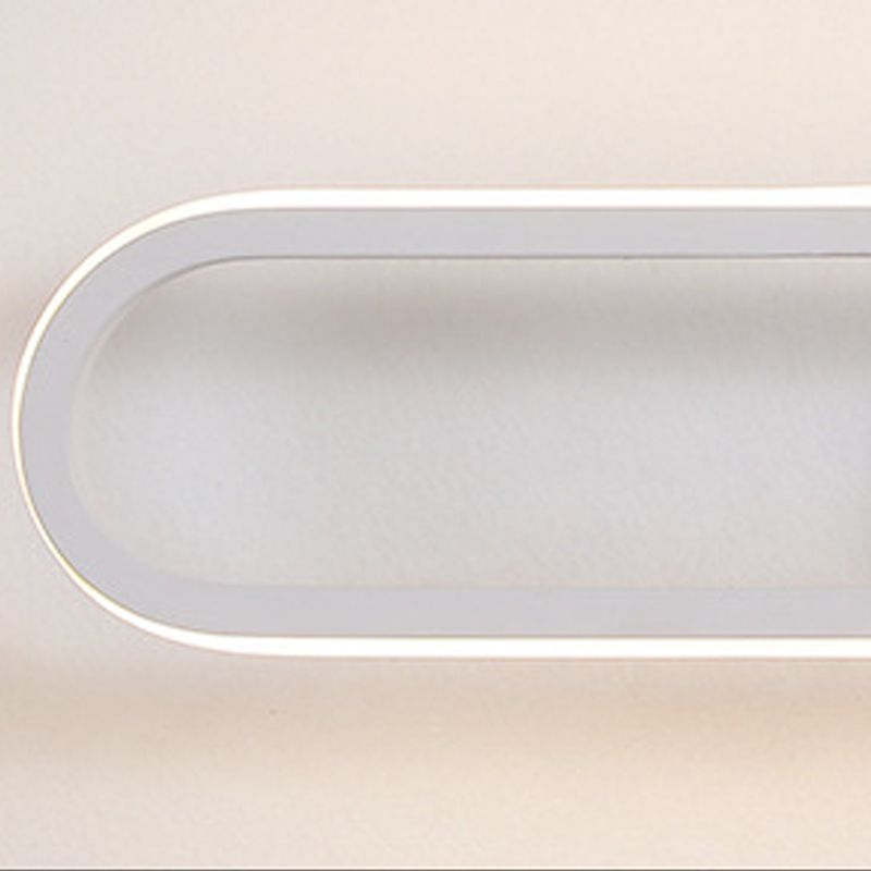 Nordic Style Metal Rotatable Wall Light Oval LED Wall Sconce for Living Room