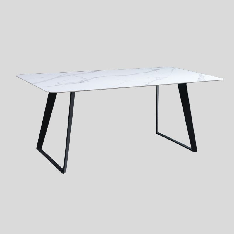 Modern Rectangle Stone Table Set 1/2/5/7 Pieces Dining Set for Home Use