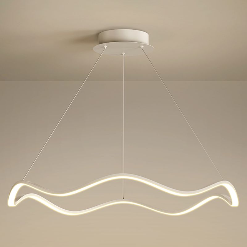 Lampadario orbicolare a sospensione leggero sala da pranzo moderna illuminazione in metallo lampadario