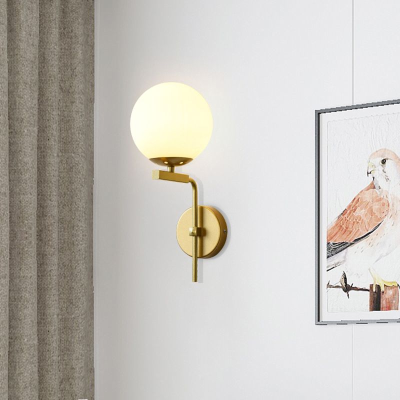 Éclairage mural en verre sphérique Contemporain Mont-Bulb Éclairage pour chambre à coucher