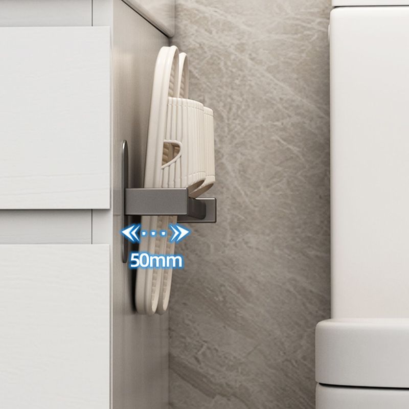 Grey Bathroom Accessory Set Modern 1/2 - Piece Bath Shelf Anti-rust