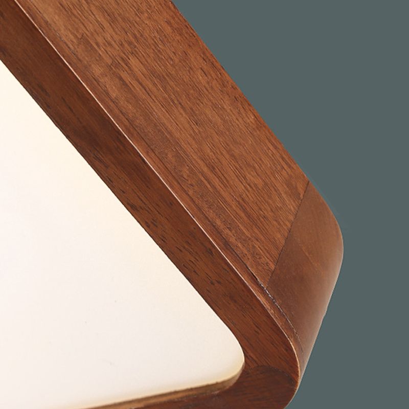1 Light Ceiling Lamp Modern Style Wood Ceiling Lighting for Living Room