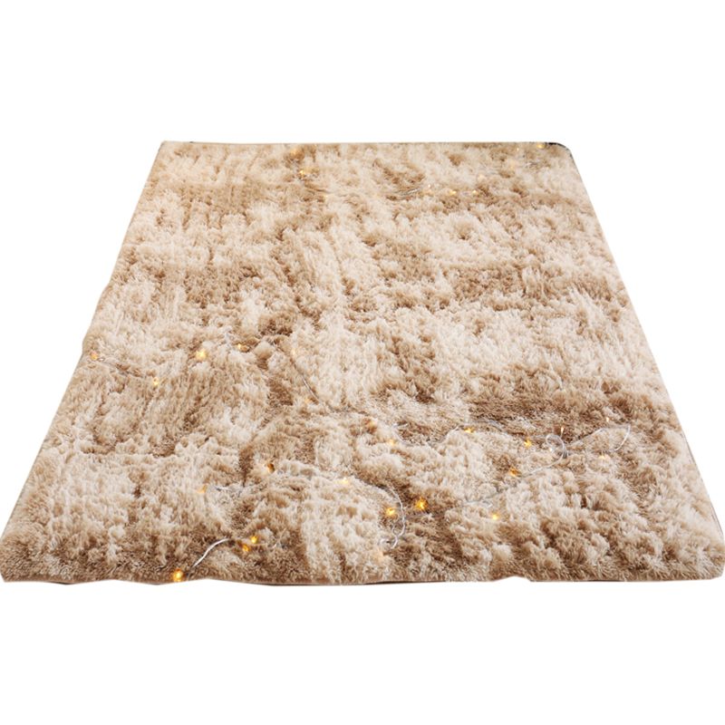 Niedlicher Teppich mit Batikmuster, mehrfarbiger Komfortteppich, flauschiger, schmutzabweisender, rutschfester Innenteppich für Schlafzimmer