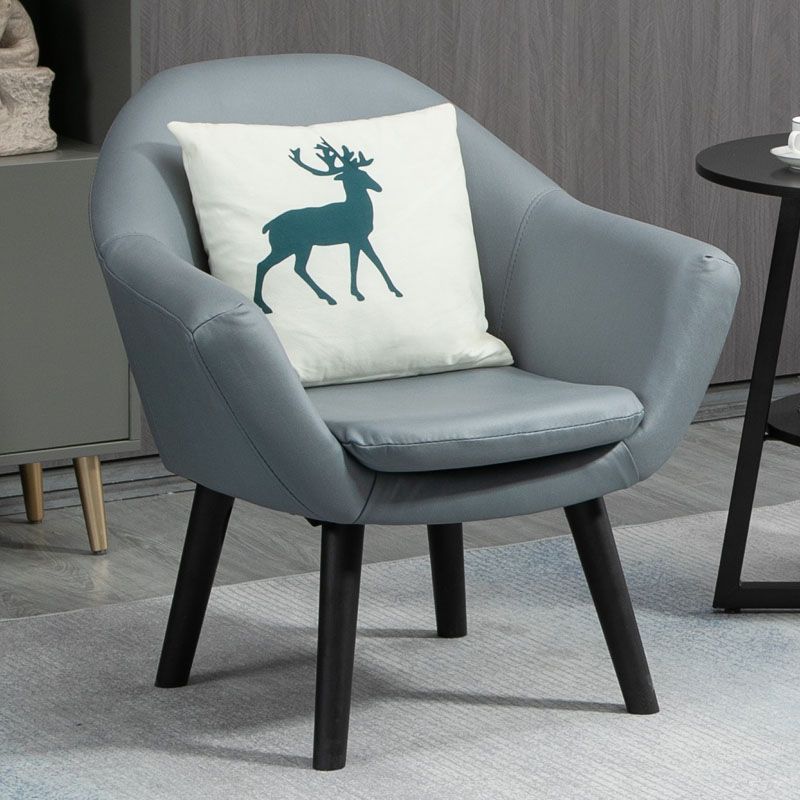 Contemporary Living Room Armchair Arms Included Sloped Arms Armchair