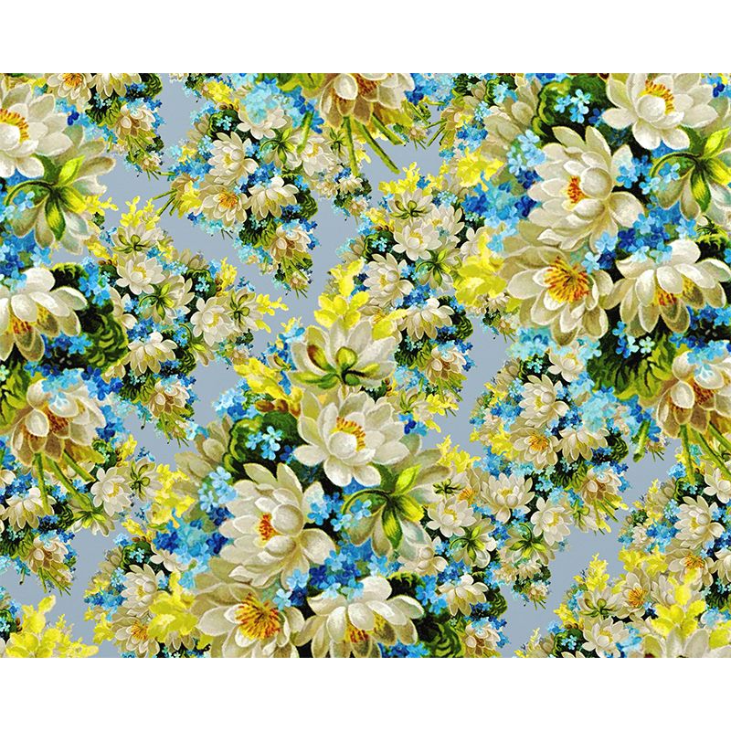 Decorative Wall Mural Wallpaper Hand Painted Plants Sitting Room Wall Mural