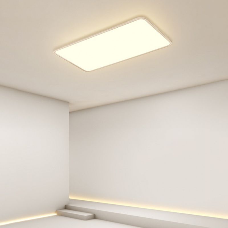 Moderne geometrische vorm plafondlamp acryl 1-lichts plafondlamp in wit