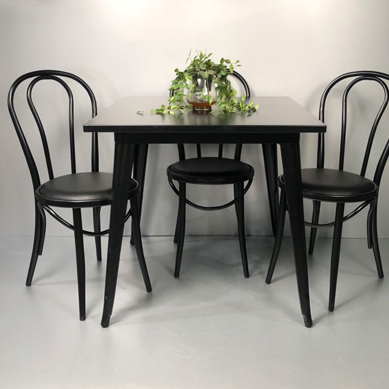Industrial Kitchen Dining Side Chair Open Back Dining Side Chair