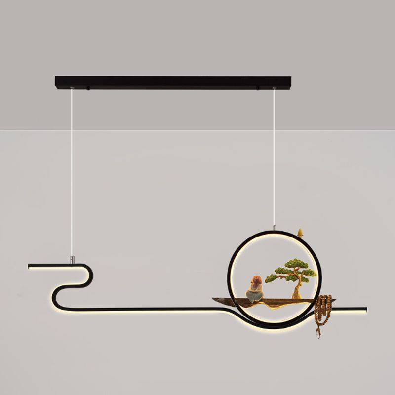 Iluminación moderna de la isla de la isla de la isla accesorios de iluminación colgante