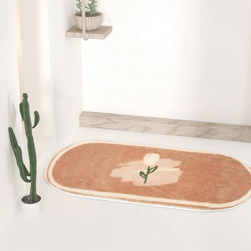 Groen modern tapijt polyester tulpen binnen tapijt niet-slip achterste tapijt voor woningdecoratie