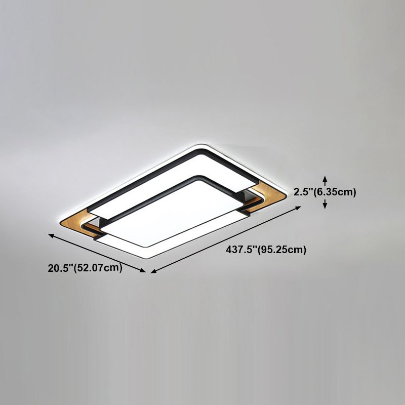 Nordic Simple Flush Ceiling Light Geometric LED Flush Mount Lighting