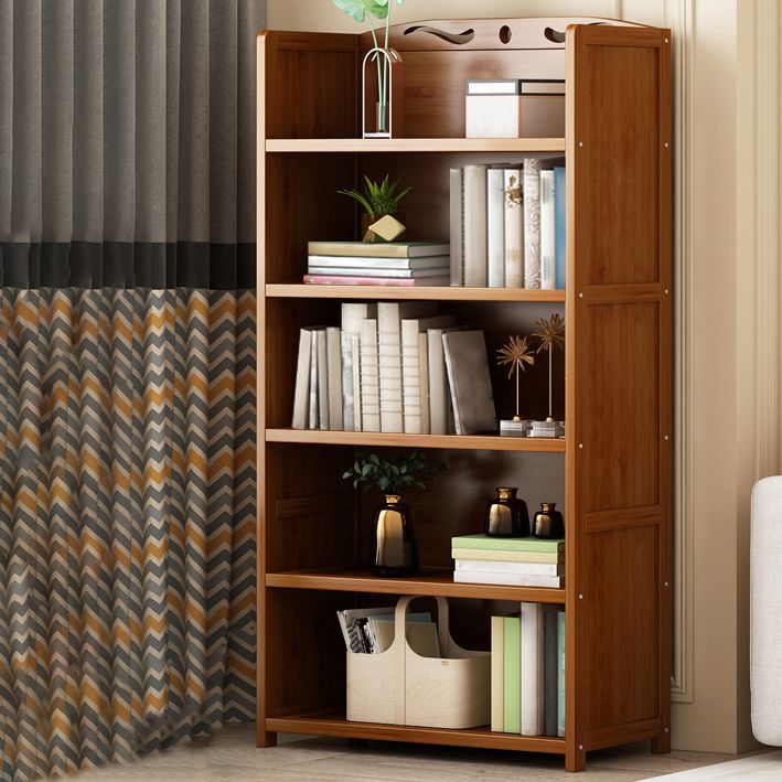 Brown Color Modern Style Bookshelf Engineer Wood Bookcase for Home