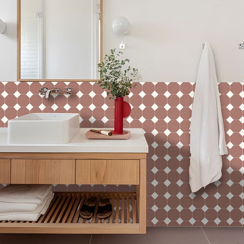 Hexagonal Mosaic Peel & Stick Tile Water Resistant Tile for Backsplash Wall