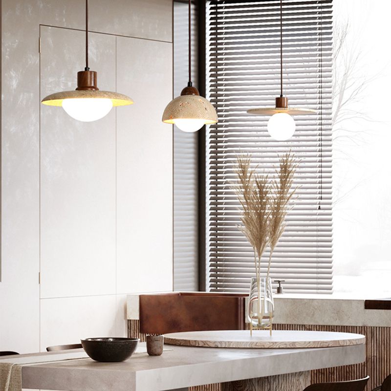 Unieke schaduw hangende verlichting moderne stijl steen 1 lichte hanglamp voor restaurant