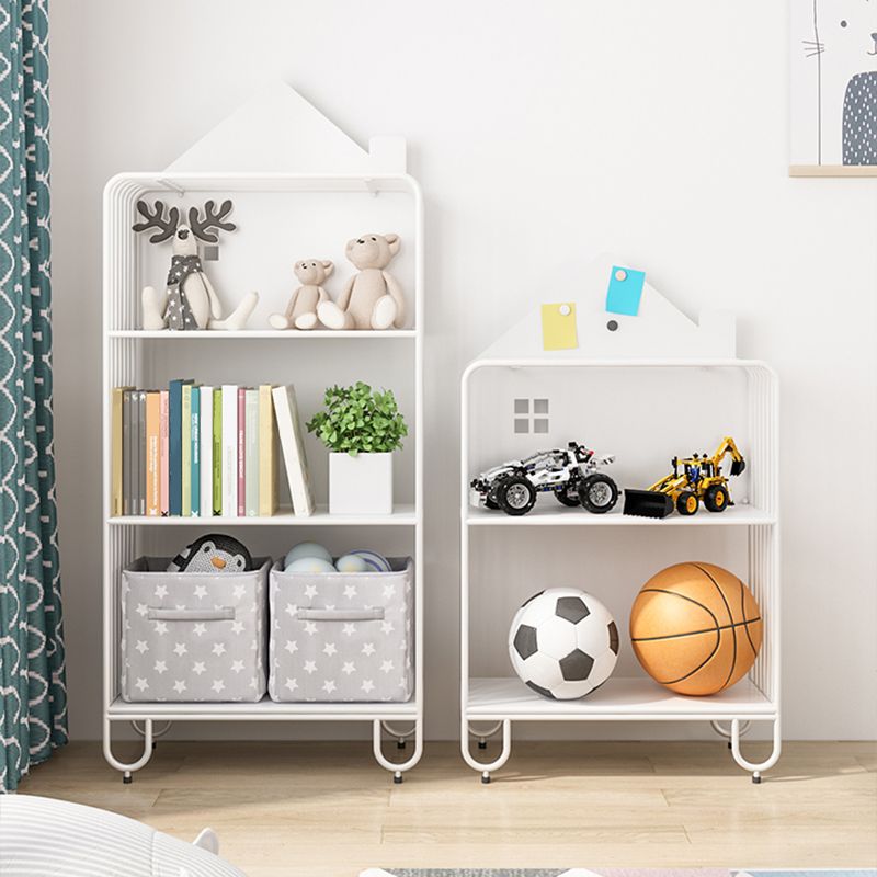 Scandinavian Metal Bookshelf Metal Standard Open Back Bookcase