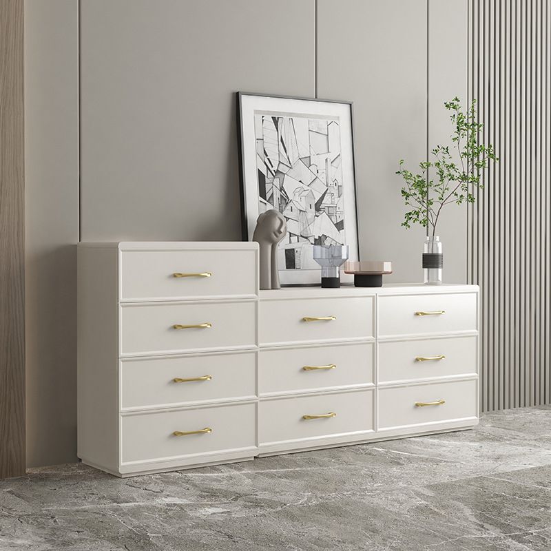 Contemporary Glam Storage Chest Birch Vertical Storage Chest Dresser for Bedroom