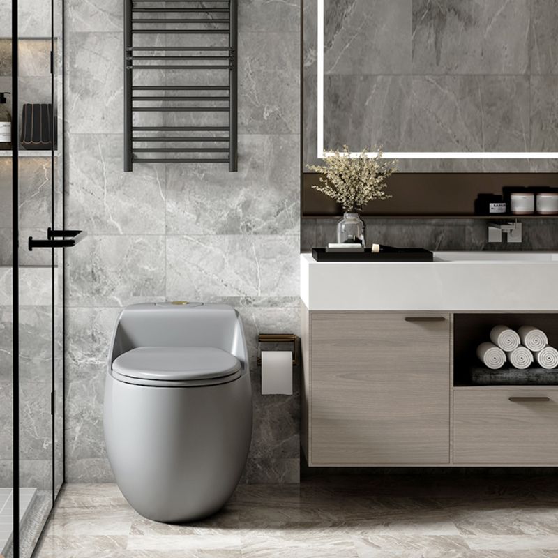 Contemporary Floor Mounted Flush Toilet Seat Included Urine Toilet for Bathroom