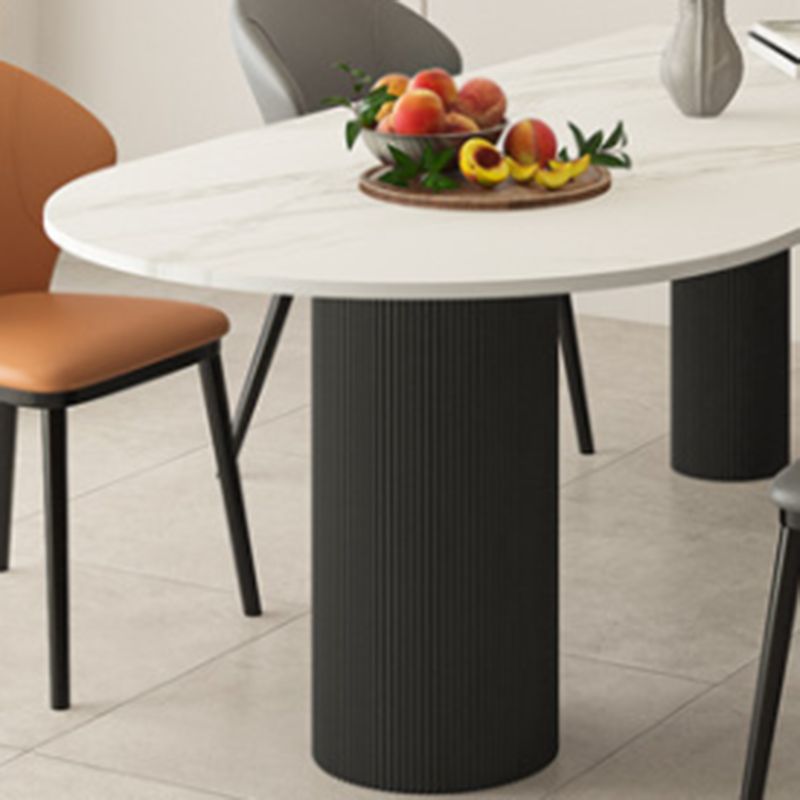 Modern Irregular Shape Table Sintered Stone Table with 3 Legs