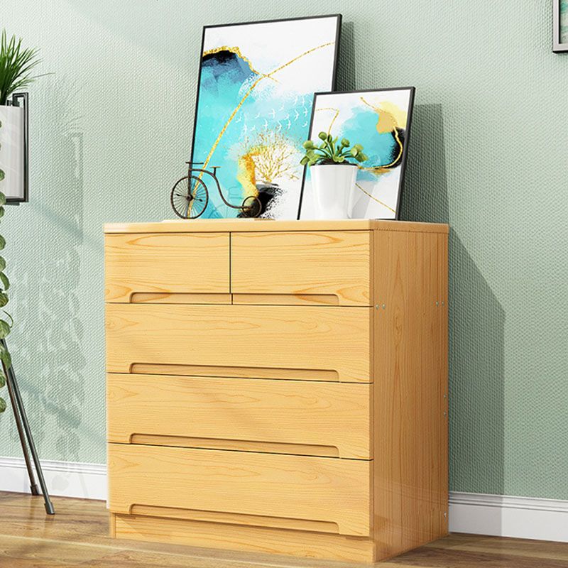 Modern Solid Wood Storage Chest Dresser Vertical Storage Chest