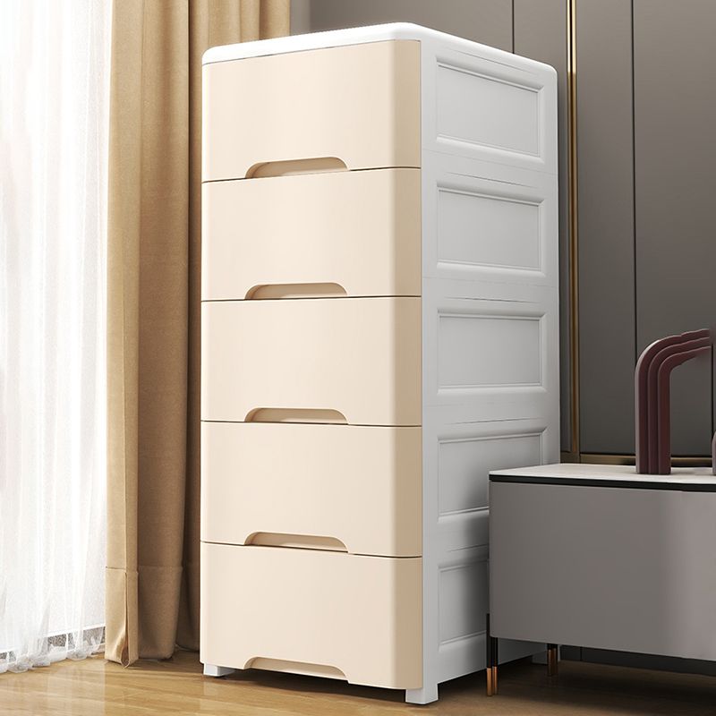 5-Drawer Storage Cabinet with Legs Contemporary Wardrobe Armoire