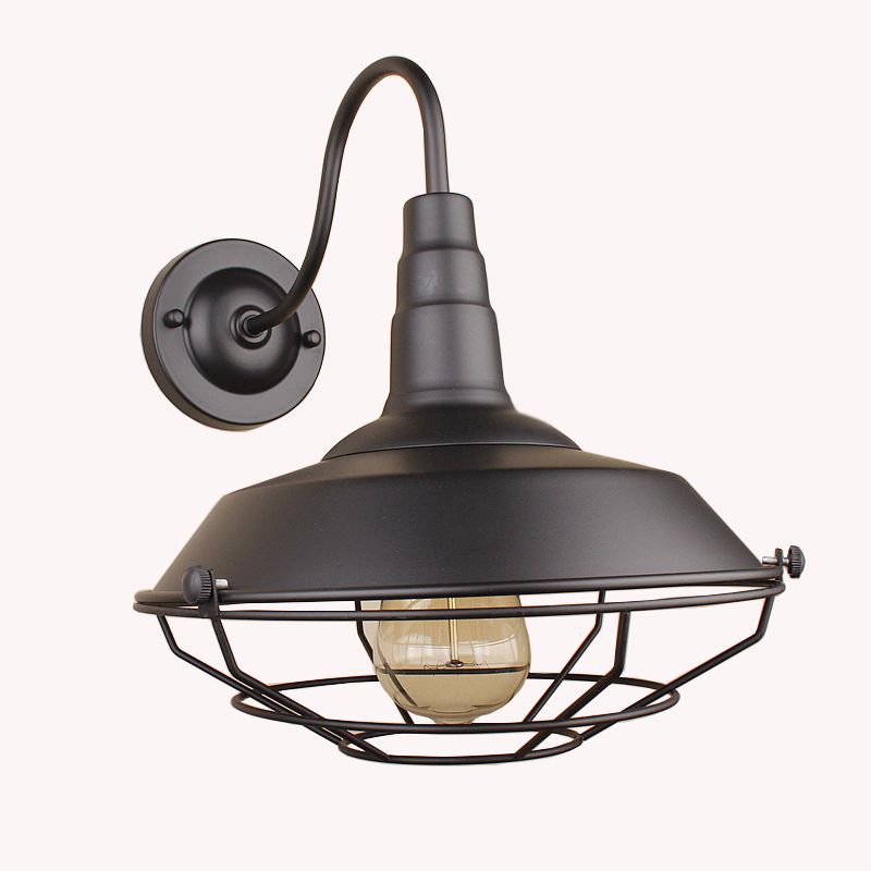 Retro Industrial Style Schwanenhals Stamm Wandleuchte 1 Lichtmetall -Leuchten