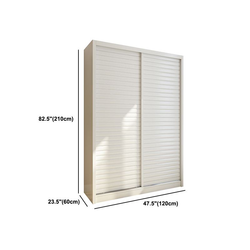 Contemporary Style Wardrobe Armoire Wood Armoire with Sliding Door for Bedroom