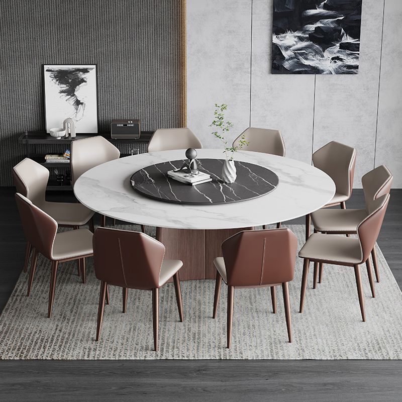 Modern Dining Table Set 1/3/4/7 Pieces with Metal Base Kitchen Furniture Set