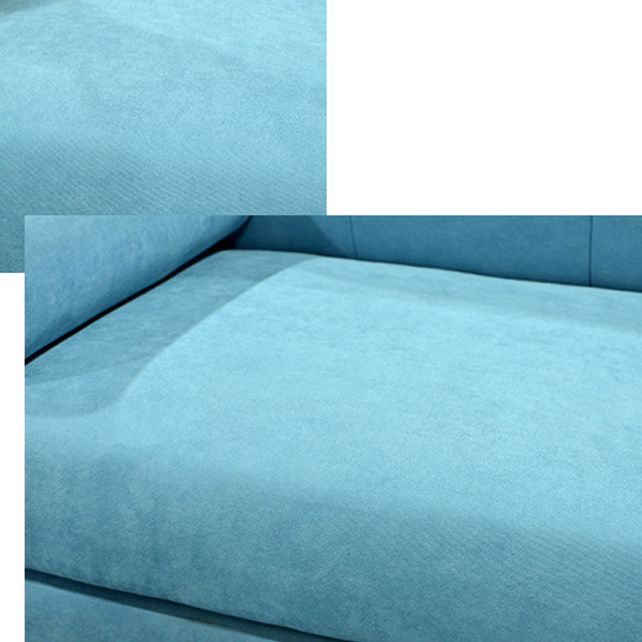 30.31" H Cotton Blend Square Arm Tufted Sofa for Living Room