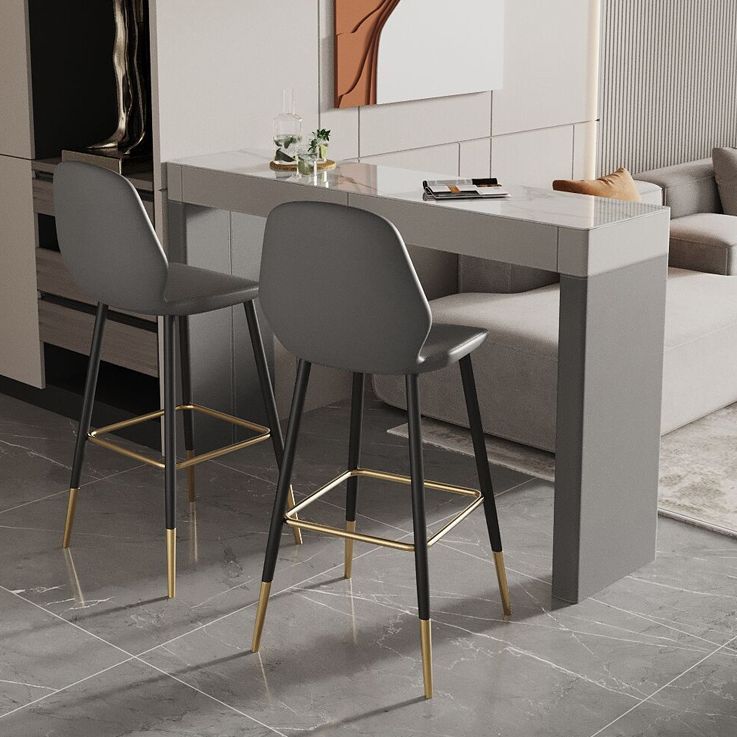 Rectangular White Modern Bar Table Stone Table for Restaurant