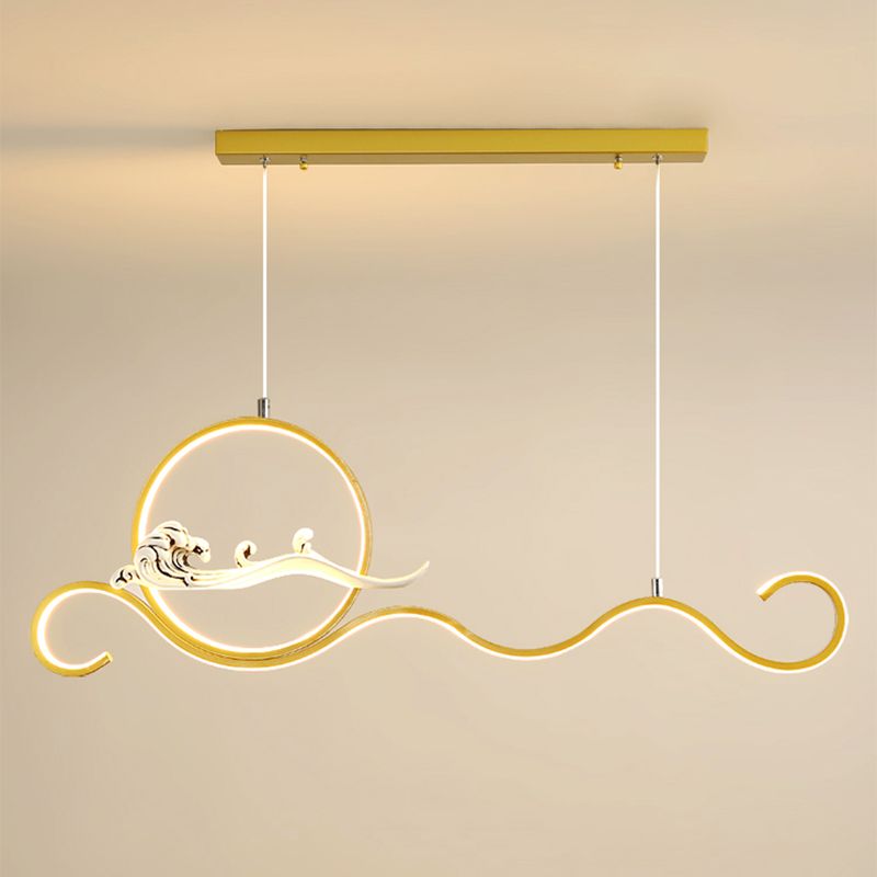 Estilo contemporáneo Luces colgantes de forma lineal Metal de 2 accesorios de iluminación colgante