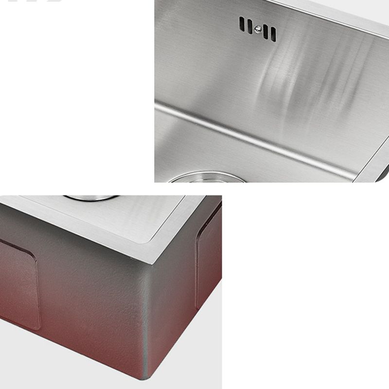Stainless Steel Kitchen Sink Rectangular Shape Kitchen Sink with Drain Assembly