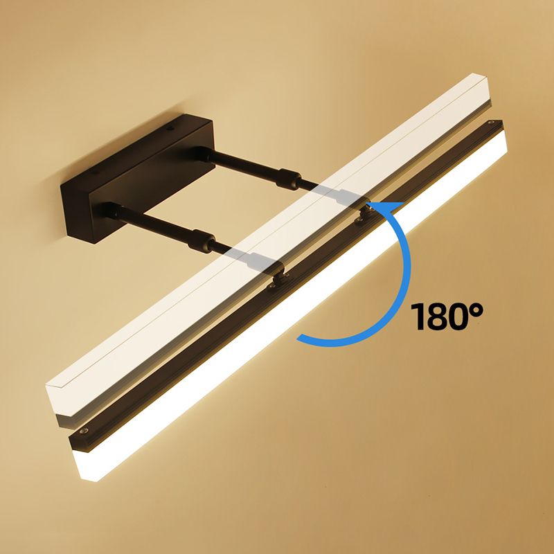 Moderne Einfachheit Rechteck Eitelkeitsleuchte Acryl -Wandbeleuchtung für Badezimmer