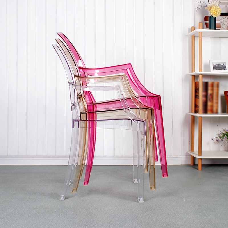 Eigentijdse stijl keuken eetstoelen plastic eetarm zijstoelen