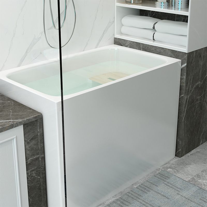 Modern Style Apron Front Bathtub Rectangular Acrylic Bathroom Bathtub