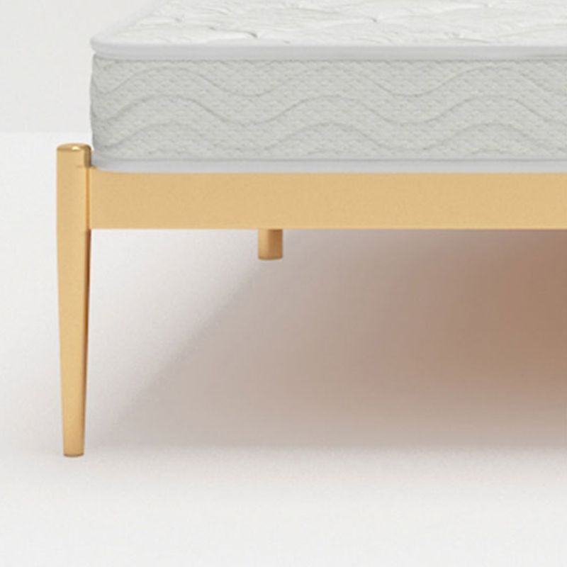 Open-Frame Bed with Iron Rectangle Headboard and Metal Legs Bed