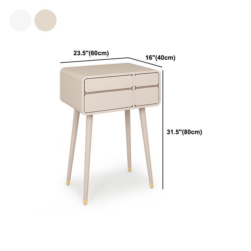 Modern Wooden Vanity Set with Stool for Living Room 31.5" High