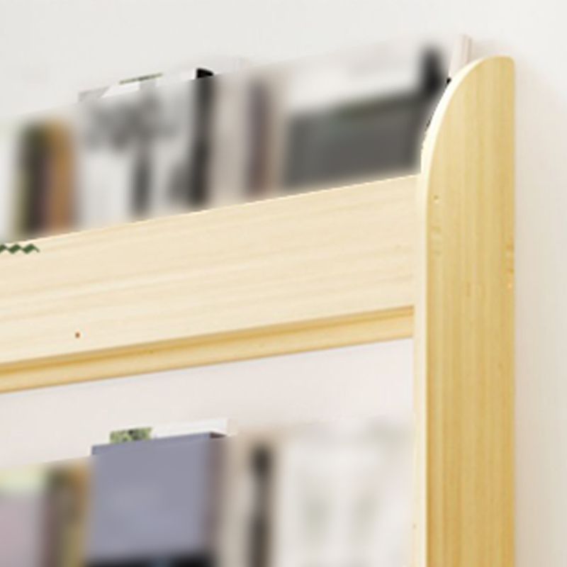 1/2/3/4-Shelf Modern Wall Unit Bookshelf Natural Pine Wood Bookshelf