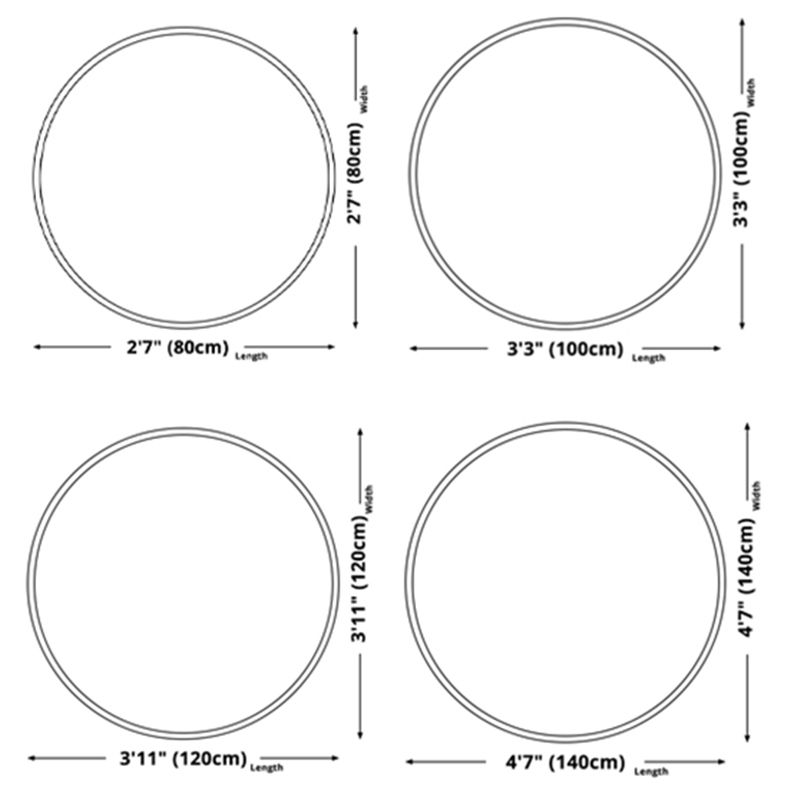 Round Blue Tone Earth Print Rug Polyester Carpet Creative Stain Resistant Indoor Rug for Living Room