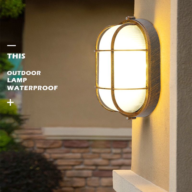 Plafonnier LED de style simple et moderne, luminaire d'extérieur antirouille à montage encastré